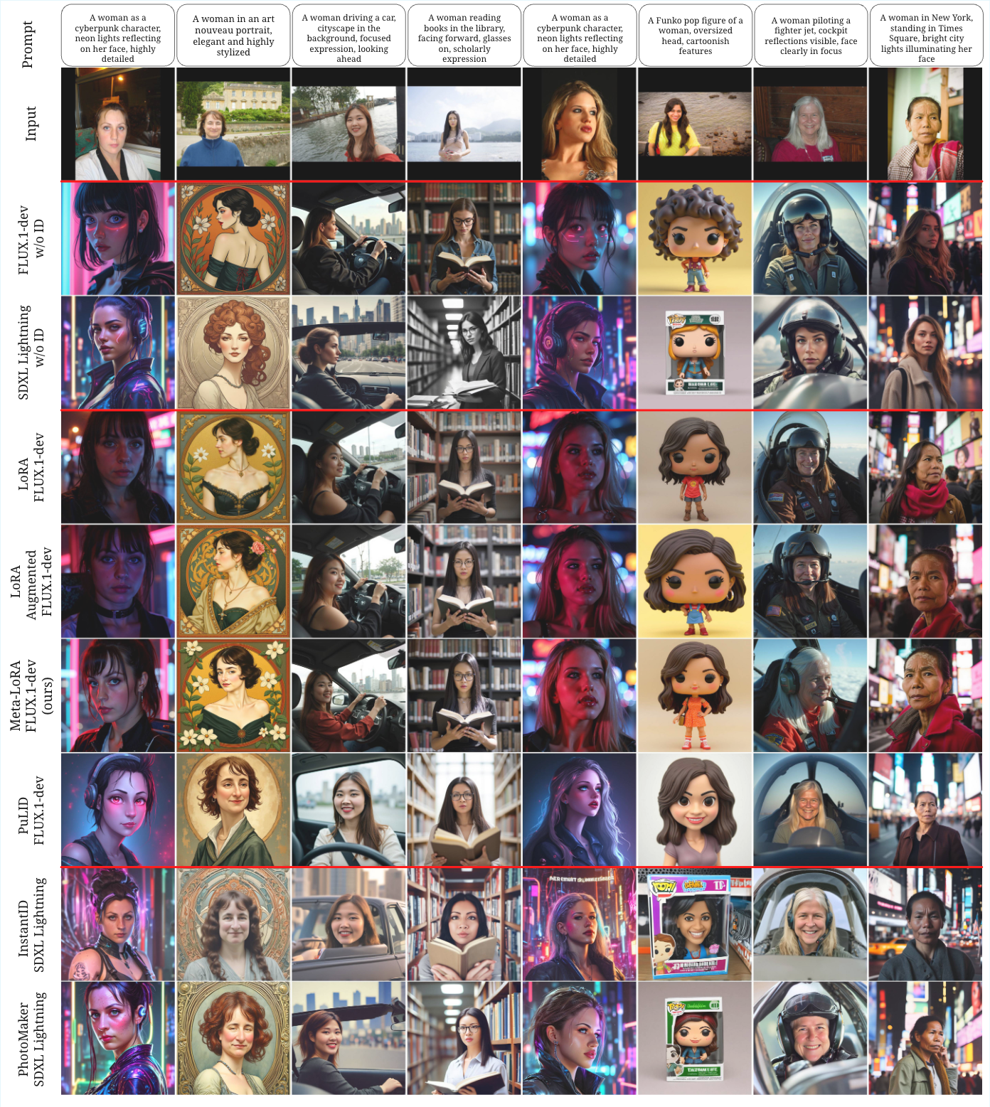 2. Visual Results. Comparison between models for the 'female' class.